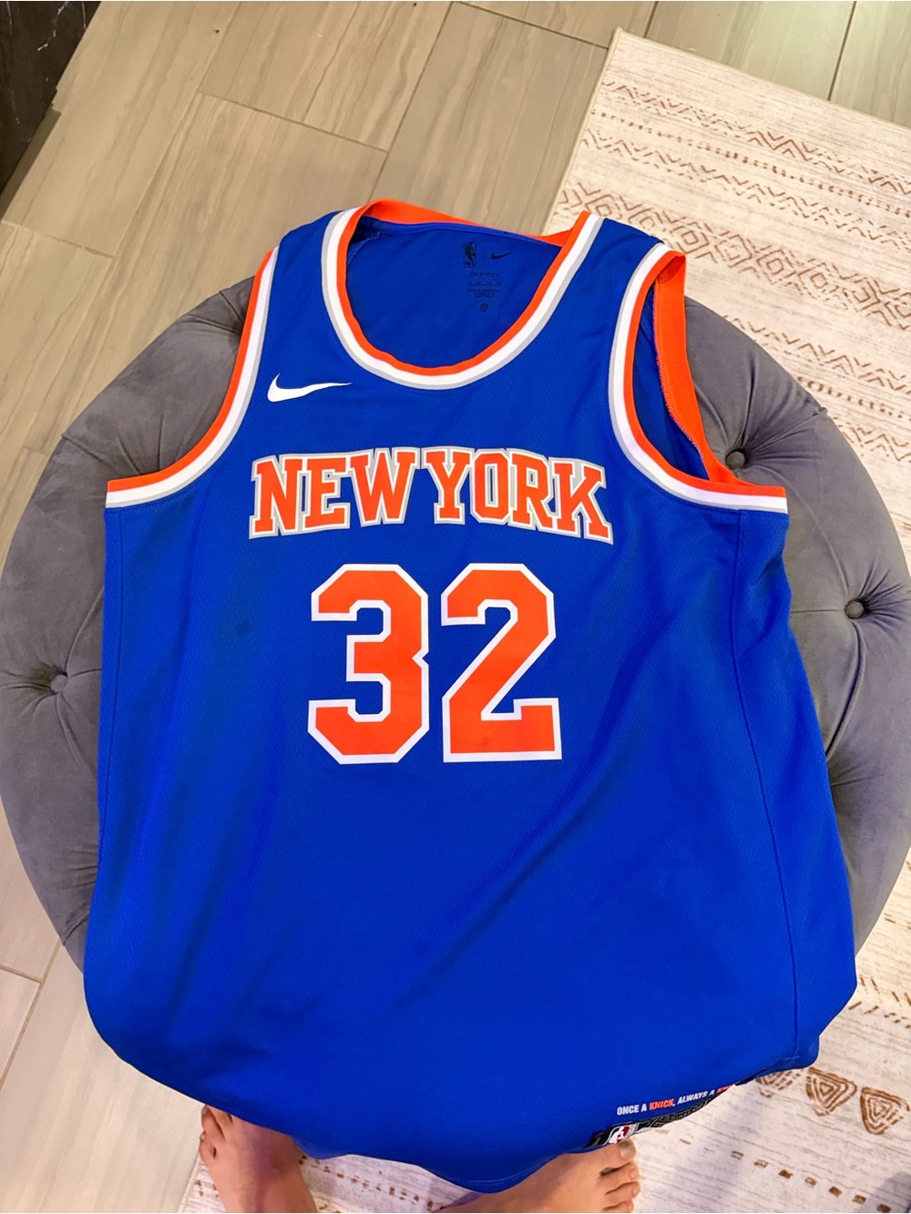 Nike Royal Blue and Orange NBA Sleeveless Jersey - Picture 7 of 7